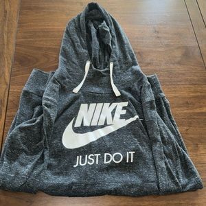 NIKE vintage heather dark gray hoodie sz small.